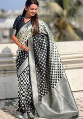 Ishita Black Banarasi Silk Saree