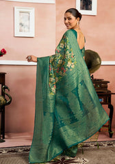 Srivalli Green Digital Silk saree