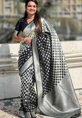 Ishita Black Banarasi Silk Saree