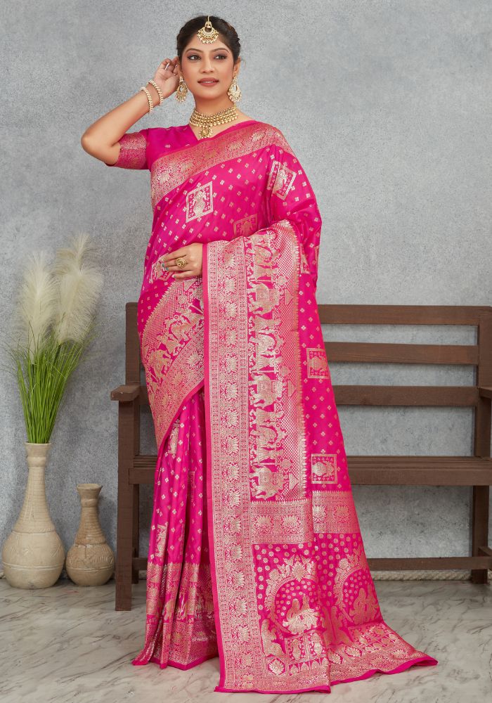 Janaki Rani Banarasi Soft Silk saree