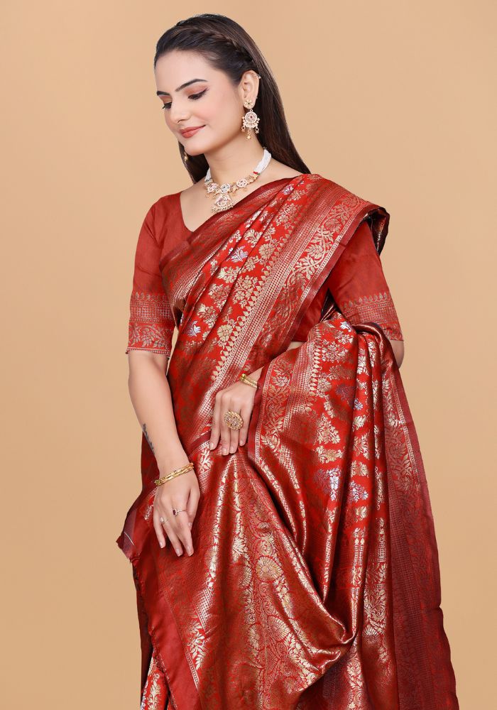 Pravina Banarasi Silk Saree