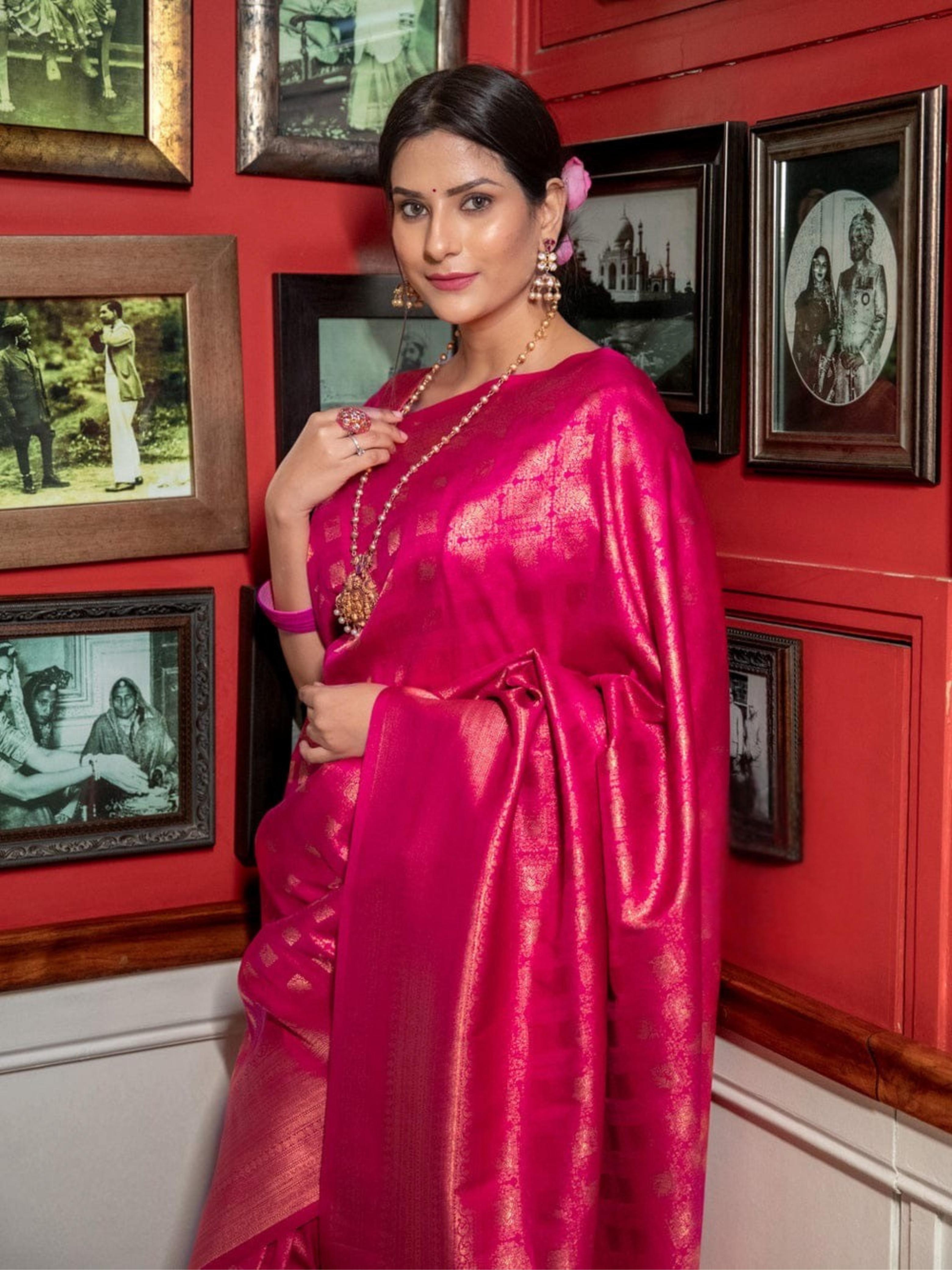 Raveena Ruby Rani Banarasi Silk Saree