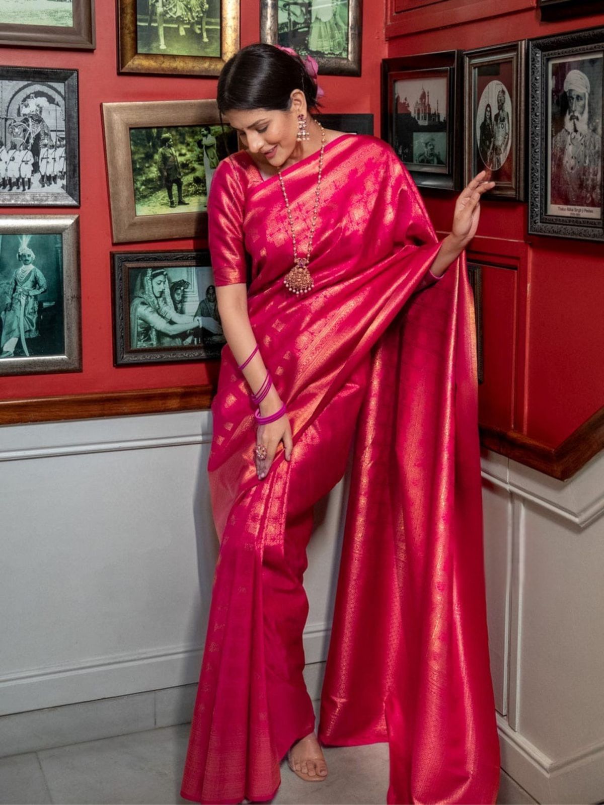 Raveena Ruby Rani Banarasi Silk Saree