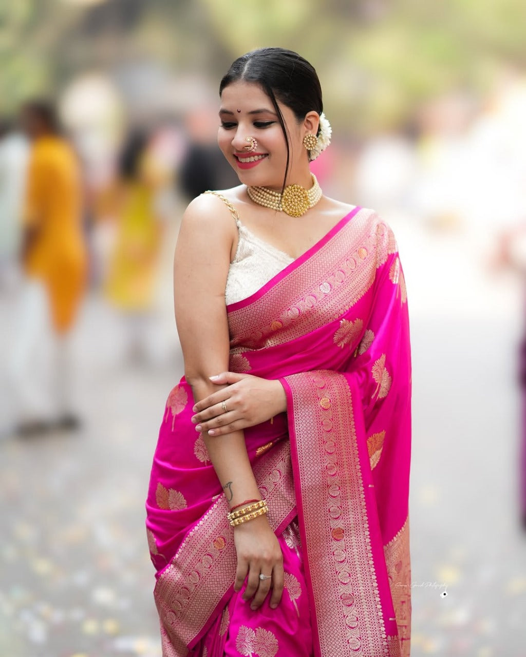 Rani Noor – Banarasi Soft  Silk Saree