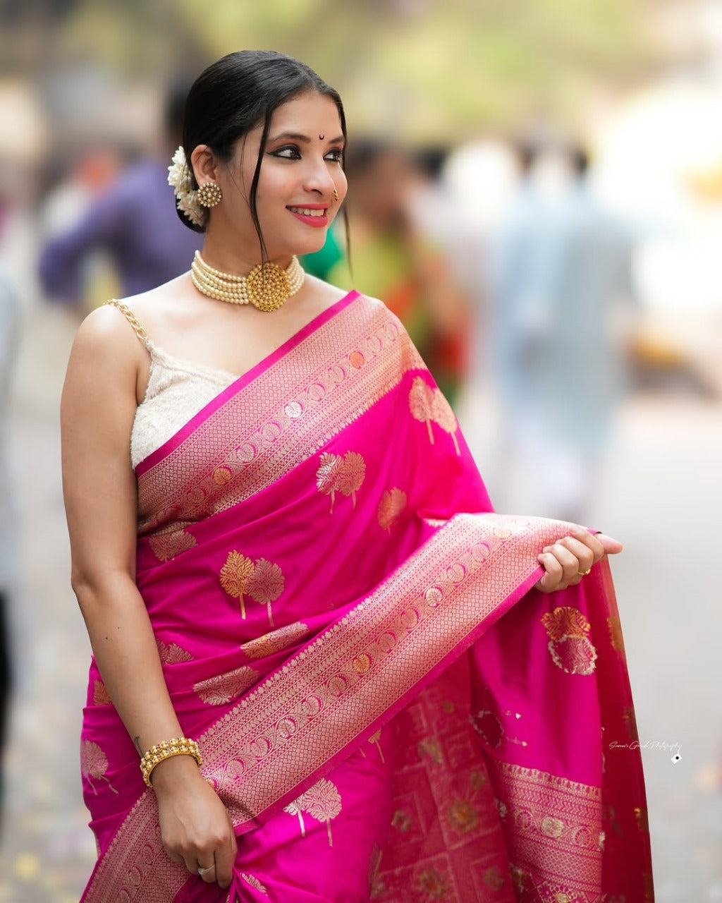 Rani Noor – Banarasi Soft  Silk Saree