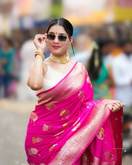 Rani Noor – Banarasi Soft  Silk Saree